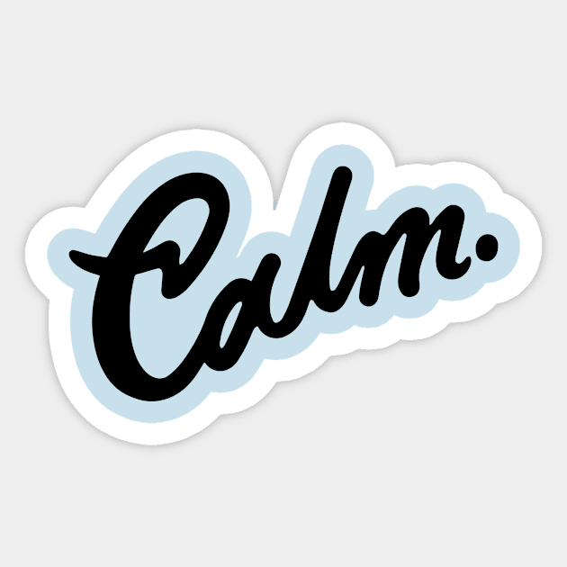 Calm Sticker by Clickpop